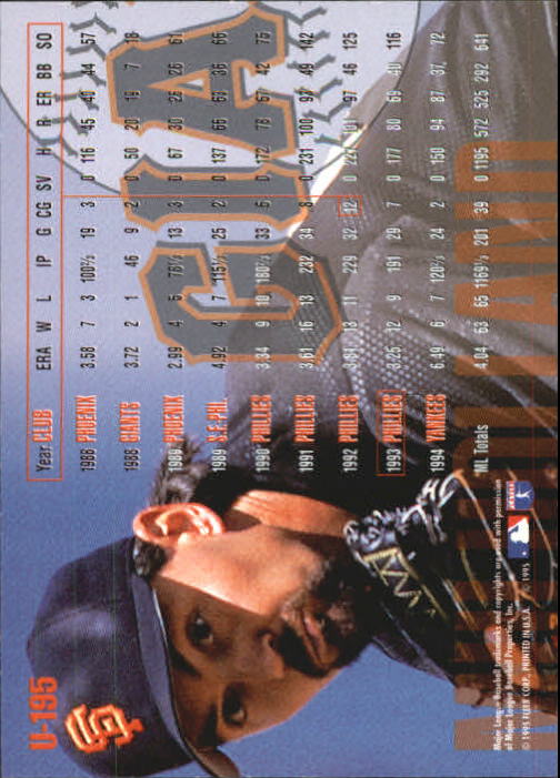 1995 Fleer Update Baseball "Main Set" Base Cards - Picture 385 of 395
