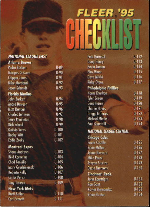 1995 Fleer Update Baseball "Main Set" Base Cards - Picture 392 of 395
