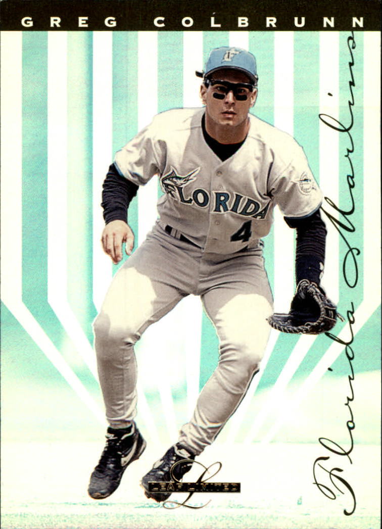 Greg Colbrunn autographed baseball card (Florida Marlins) 1995 Upper Deck  #357