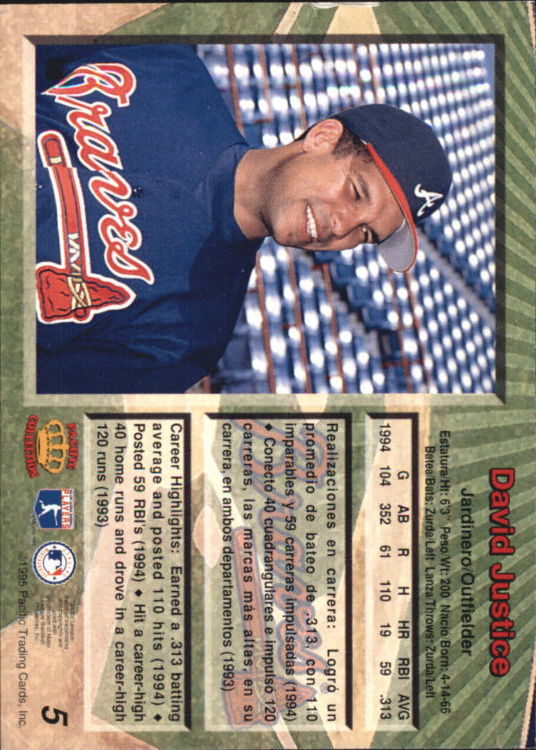 B1554- 1995 Pacific Baseball Cards 1-250 +Rookies -You Pick- 15+ FREE US SHIP - Picture 11 of 447