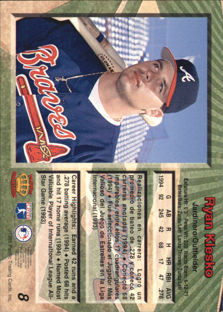 B1554- 1995 Pacific Baseball Cards 1-250 +Rookies -You Pick- 15+ FREE US SHIP - Picture 17 of 447