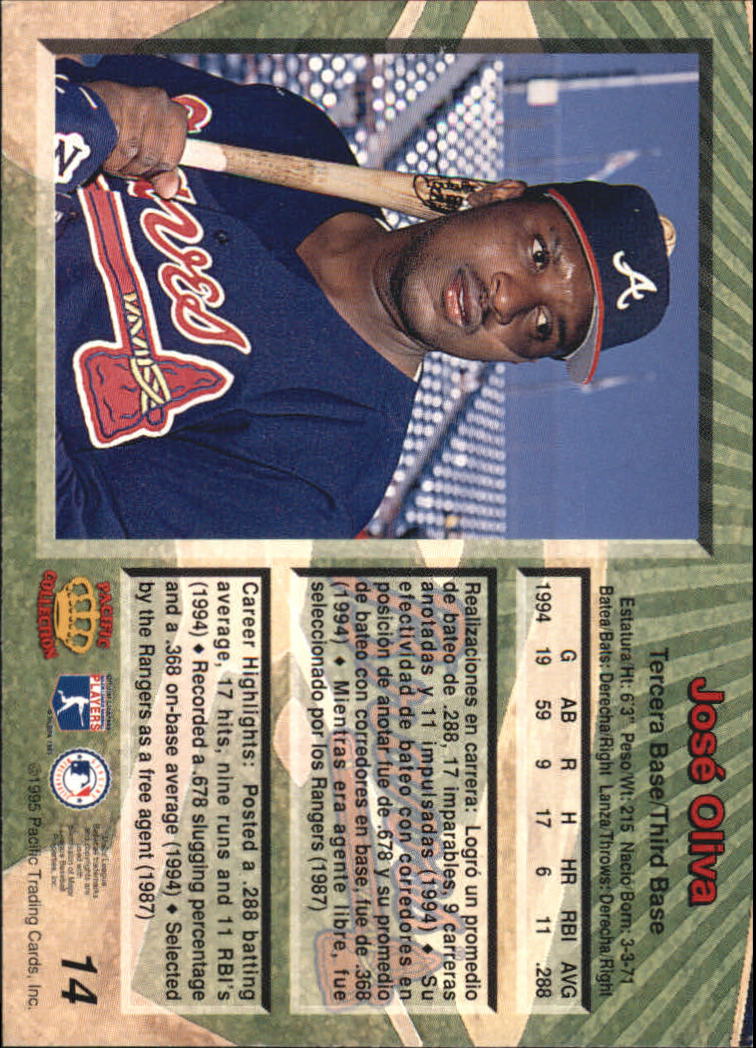 B1554- 1995 Pacific Baseball Cards 1-250 +Rookies -You Pick- 15+ FREE US SHIP - Picture 29 of 447