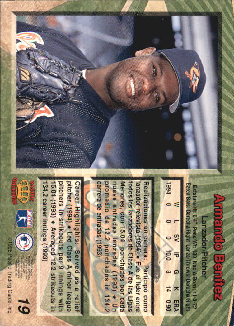 B1554- 1995 Pacific Baseball Cards 1-250 +Rookies -You Pick- 15+ FREE US SHIP - Picture 39 of 447