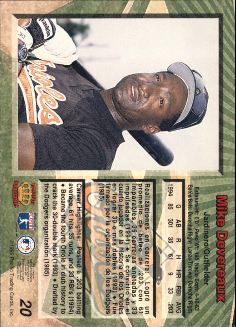 B1554- 1995 Pacific Baseball Cards 1-250 +Rookies -You Pick- 15+ FREE US SHIP - Picture 41 of 447