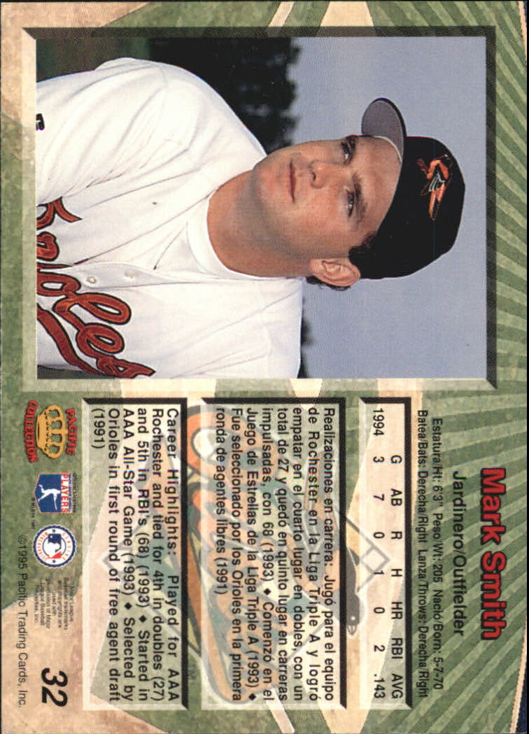 B1554- 1995 Pacific Baseball Cards 1-250 +Rookies -You Pick- 15+ FREE US SHIP - Picture 65 of 447