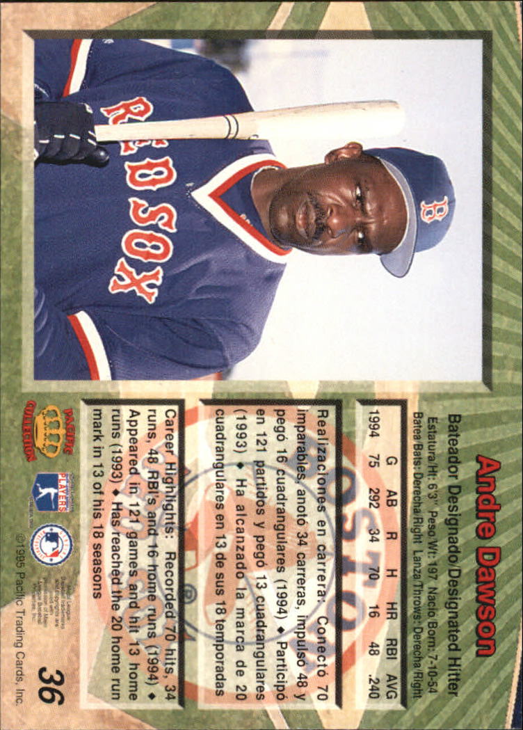 B1554- 1995 Pacific Baseball Cards 1-250 +Rookies -You Pick- 15+ FREE US SHIP - Picture 73 of 447