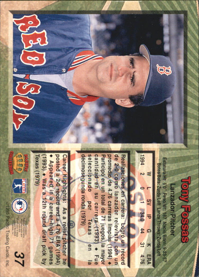 B1554- 1995 Pacific Baseball Cards 1-250 +Rookies -You Pick- 15+ FREE US SHIP - Picture 75 of 447