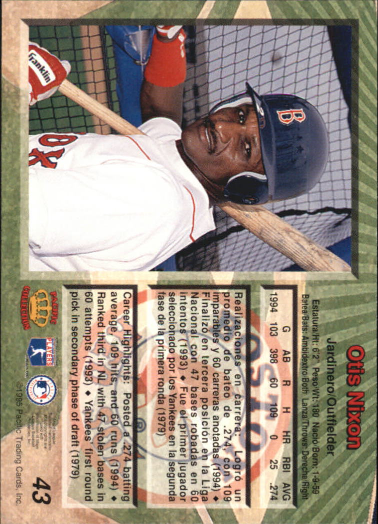 B1554- 1995 Pacific Baseball Cards 1-250 +Rookies -You Pick- 15+ FREE US SHIP - Picture 87 of 447