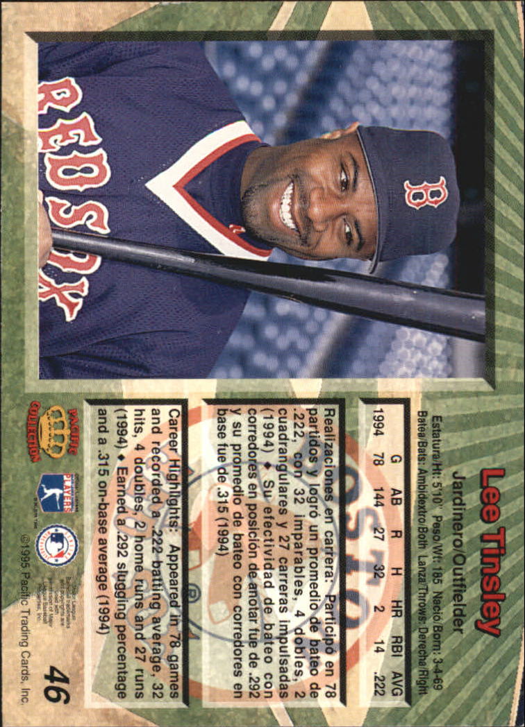 B1554- 1995 Pacific Baseball Cards 1-250 +Rookies -You Pick- 15+ FREE US SHIP - Picture 93 of 447