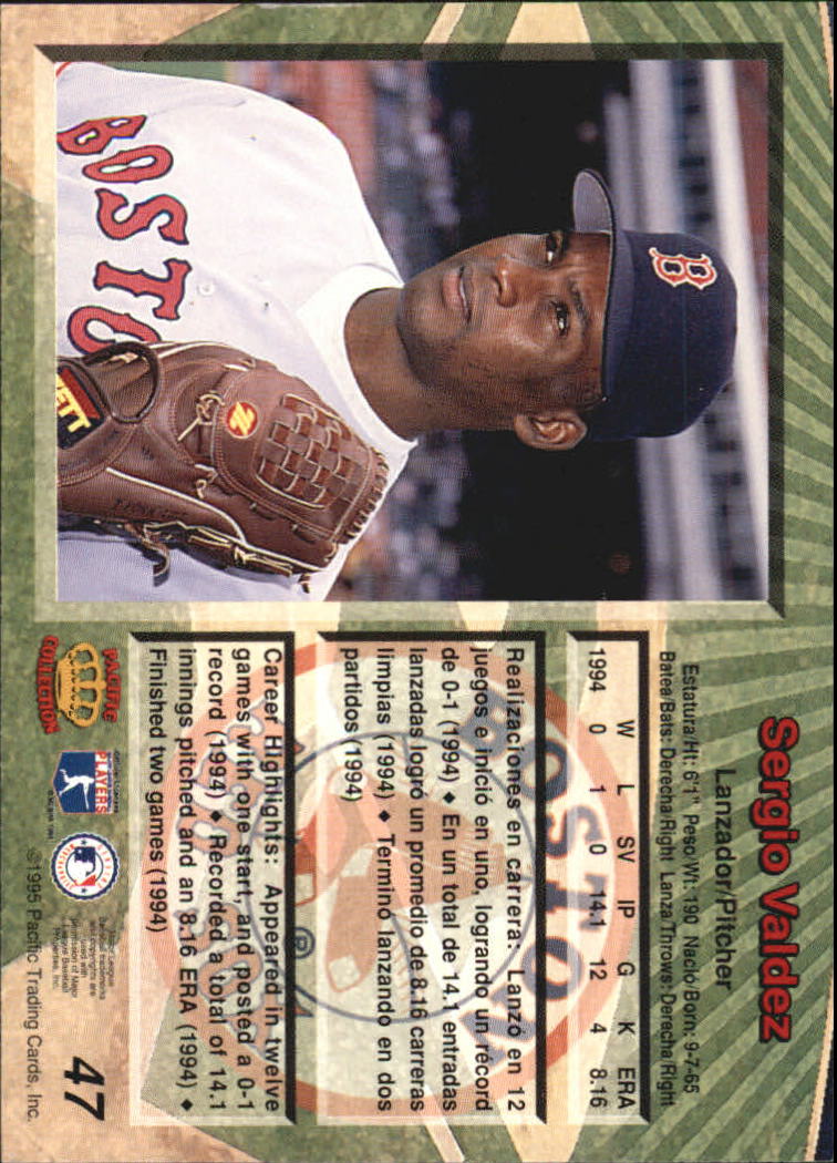 B1554- 1995 Pacific Baseball Cards 1-250 +Rookies -You Pick- 15+ FREE US SHIP - Picture 95 of 447