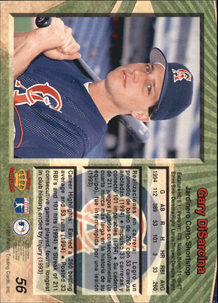 B1554- 1995 Pacific Baseball Cards 1-250 +Rookies -You Pick- 15+ FREE US SHIP - Picture 113 of 447