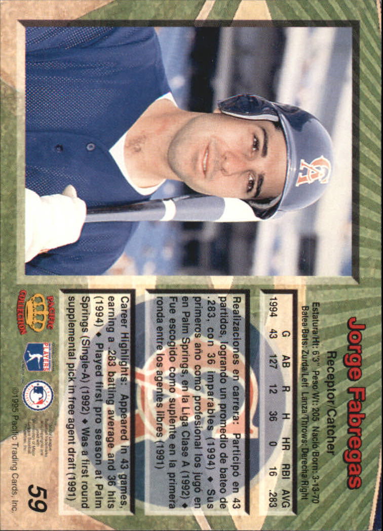 B1554- 1995 Pacific Baseball Cards 1-250 +Rookies -You Pick- 15+ FREE US SHIP - Picture 119 of 447