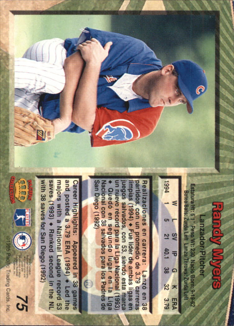 B1554- 1995 Pacific Baseball Cards 1-250 +Rookies -You Pick- 15+ FREE US SHIP - Picture 147 of 447