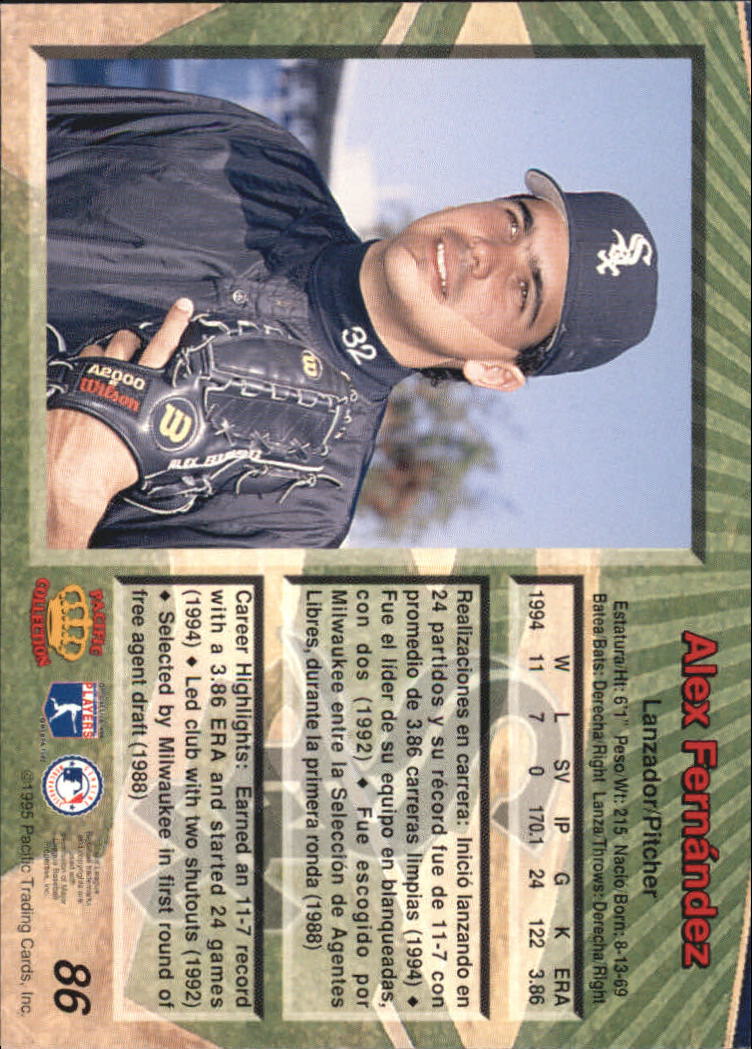 B1554- 1995 Pacific Baseball Cards 1-250 +Rookies -You Pick- 15+ FREE US SHIP - Picture 163 of 447