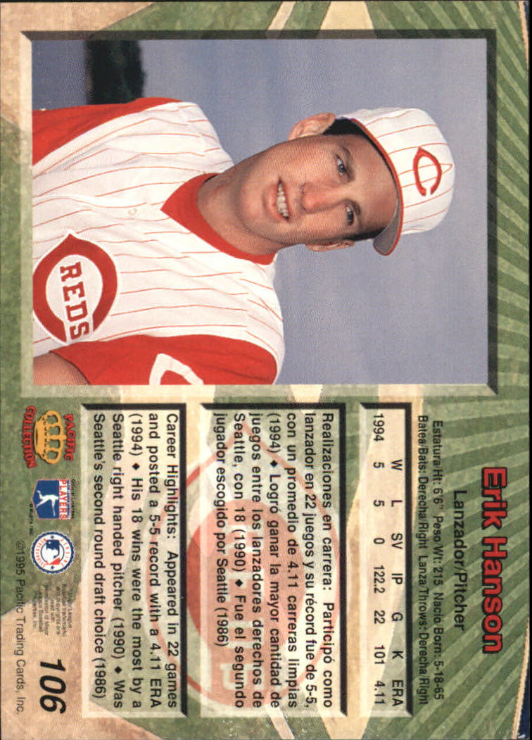 B1554- 1995 Pacific Baseball Cards 1-250 +Rookies -You Pick- 15+ FREE US SHIP - Picture 203 of 447