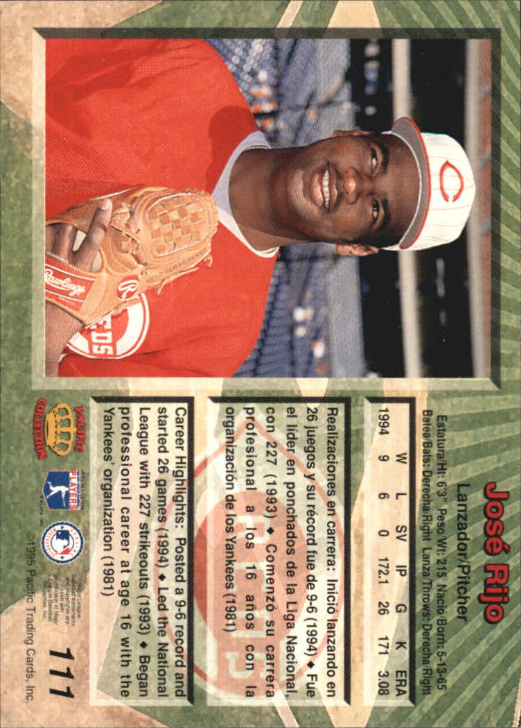 B1554- 1995 Pacific Baseball Cards 1-250 +Rookies -You Pick- 15+ FREE US SHIP - Picture 213 of 447