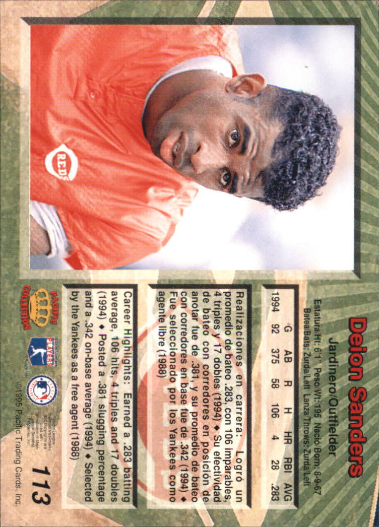 B1554- 1995 Pacific Baseball Cards 1-250 +Rookies -You Pick- 15+ FREE US SHIP - Picture 217 of 447