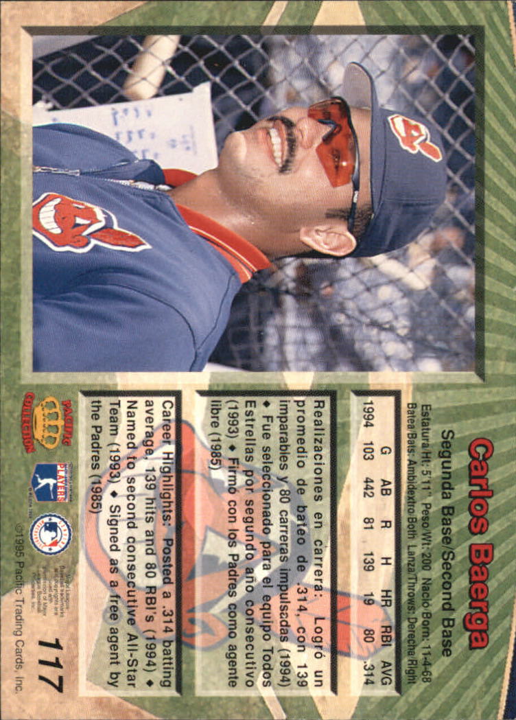 B1554- 1995 Pacific Baseball Cards 1-250 +Rookies -You Pick- 15+ FREE US SHIP - Picture 225 of 447