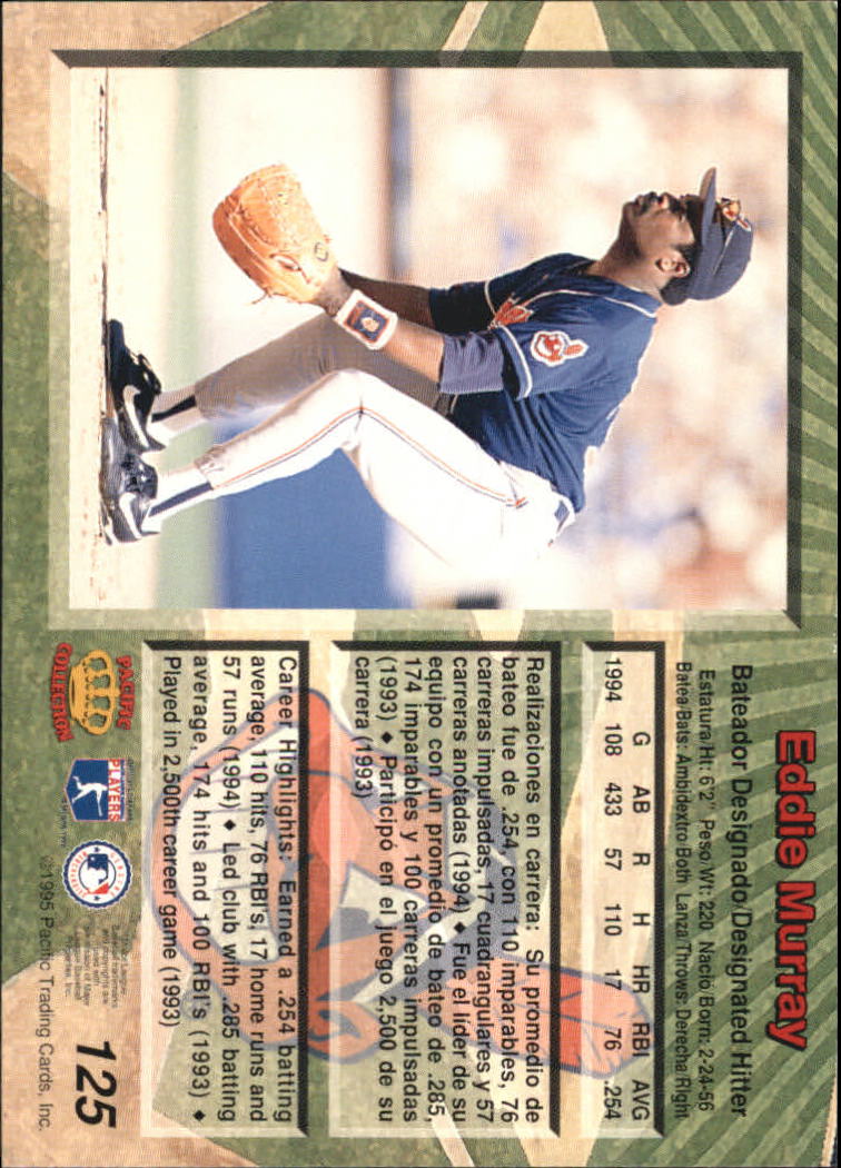 B1554- 1995 Pacific Baseball Cards 1-250 +Rookies -You Pick- 15+ FREE US SHIP - Picture 241 of 447