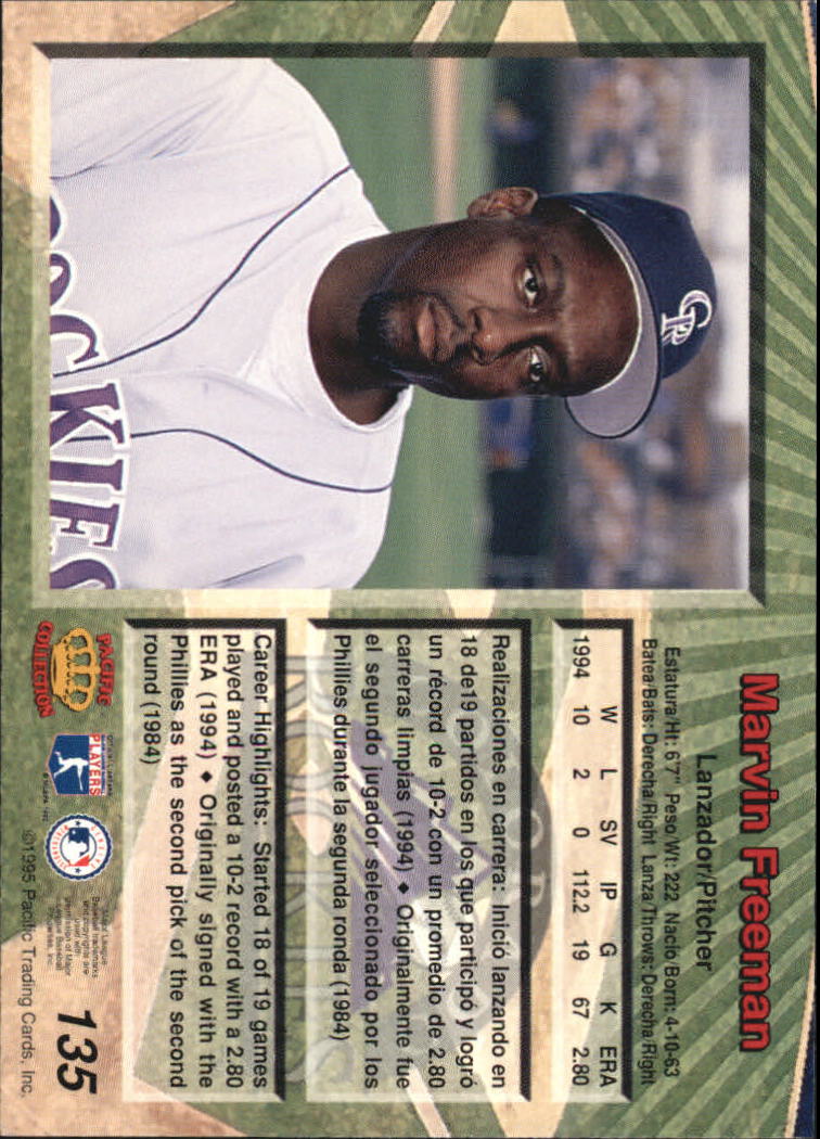 B1554- 1995 Pacific Baseball Cards 1-250 +Rookies -You Pick- 15+ FREE US SHIP - Picture 261 of 447