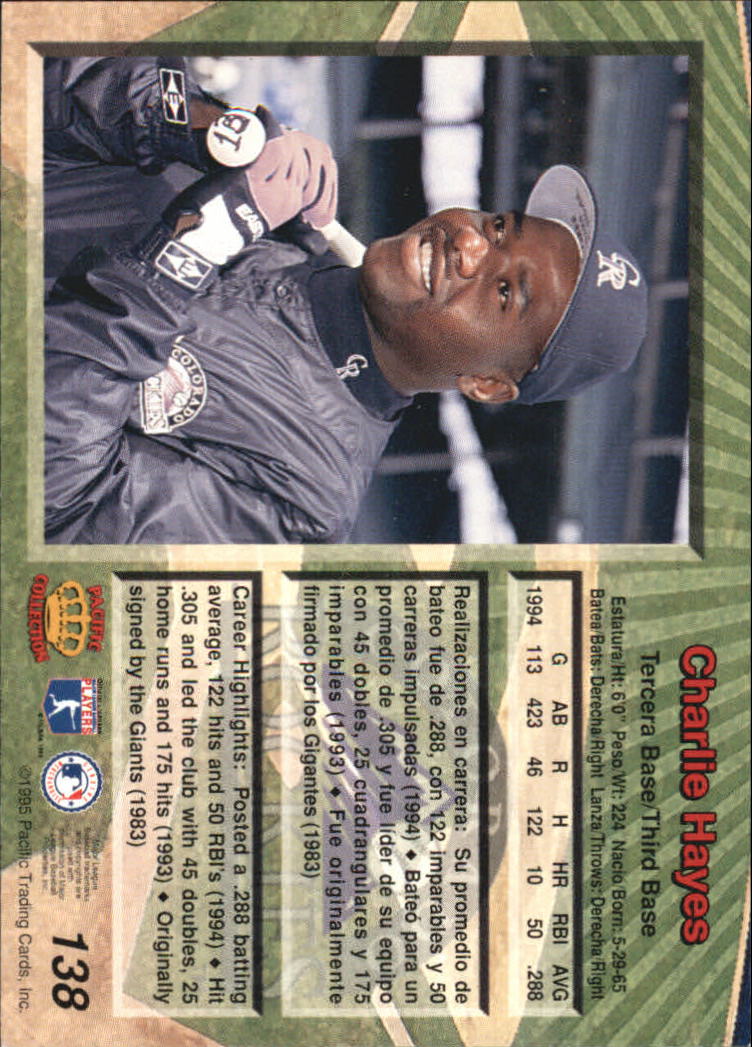 B1554- 1995 Pacific Baseball Cards 1-250 +Rookies -You Pick- 15+ FREE US SHIP - Picture 267 of 447