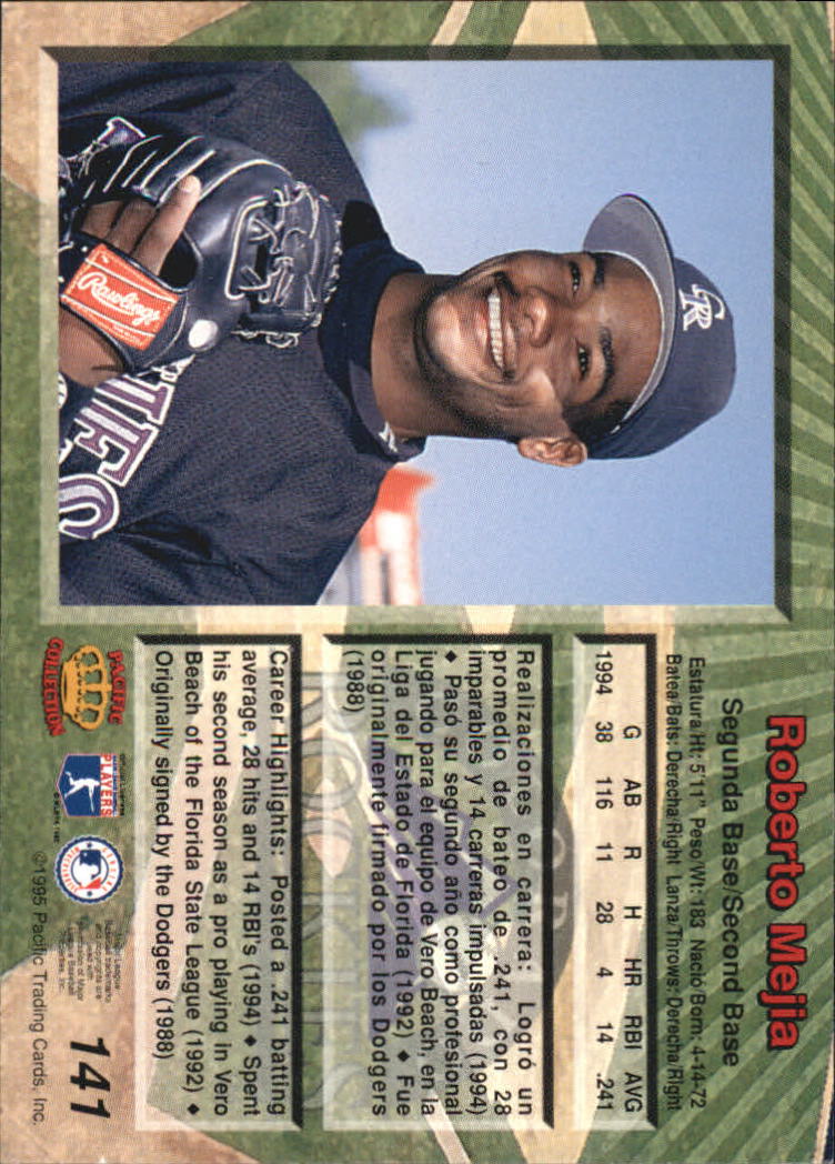 B1554- 1995 Pacific Baseball Cards 1-250 +Rookies -You Pick- 15+ FREE US SHIP - Picture 273 of 447