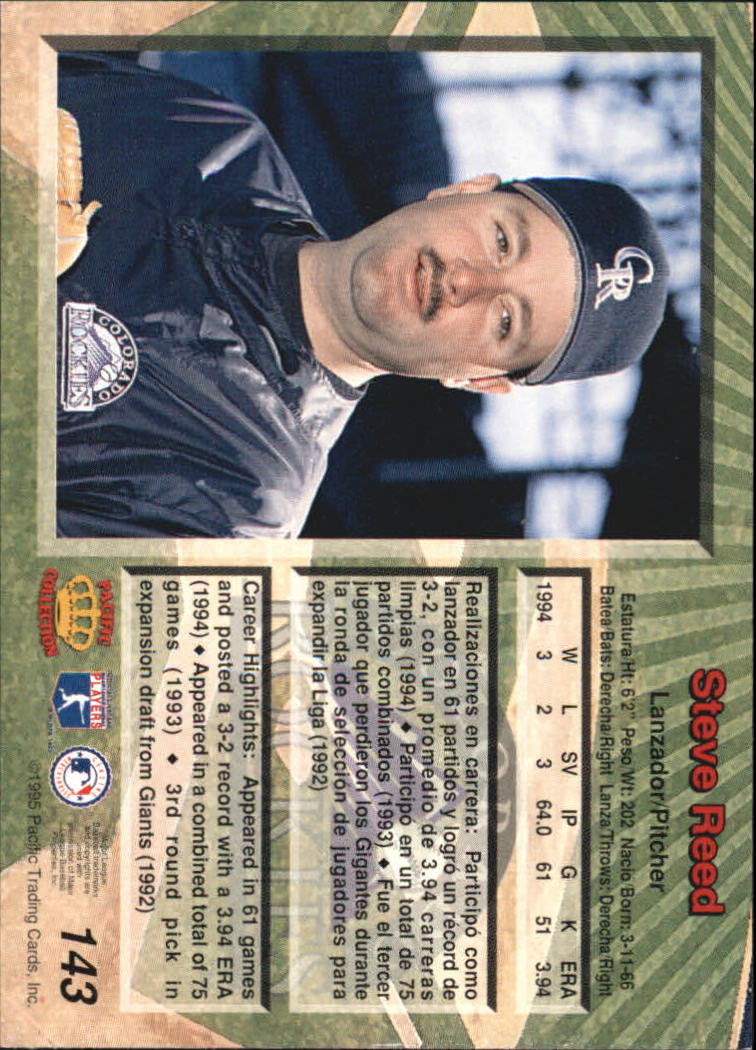 B1554- 1995 Pacific Baseball Cards 1-250 +Rookies -You Pick- 15+ FREE US SHIP - Picture 277 of 447