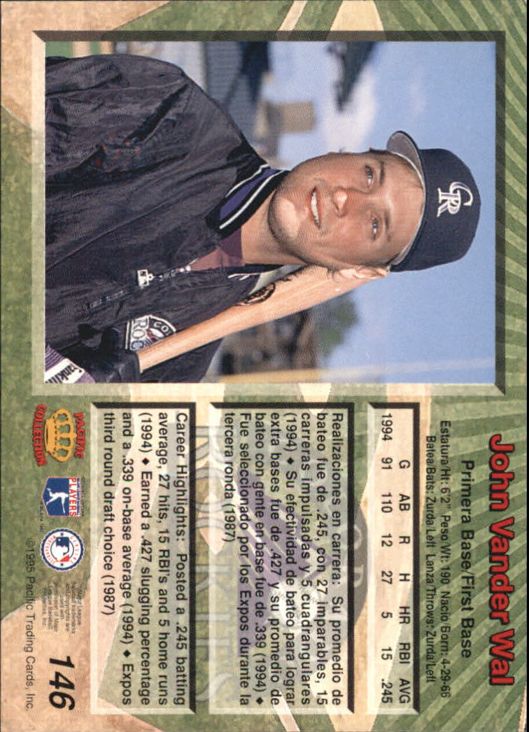 B1554- 1995 Pacific Baseball Cards 1-250 +Rookies -You Pick- 15+ FREE US SHIP - Picture 283 of 447