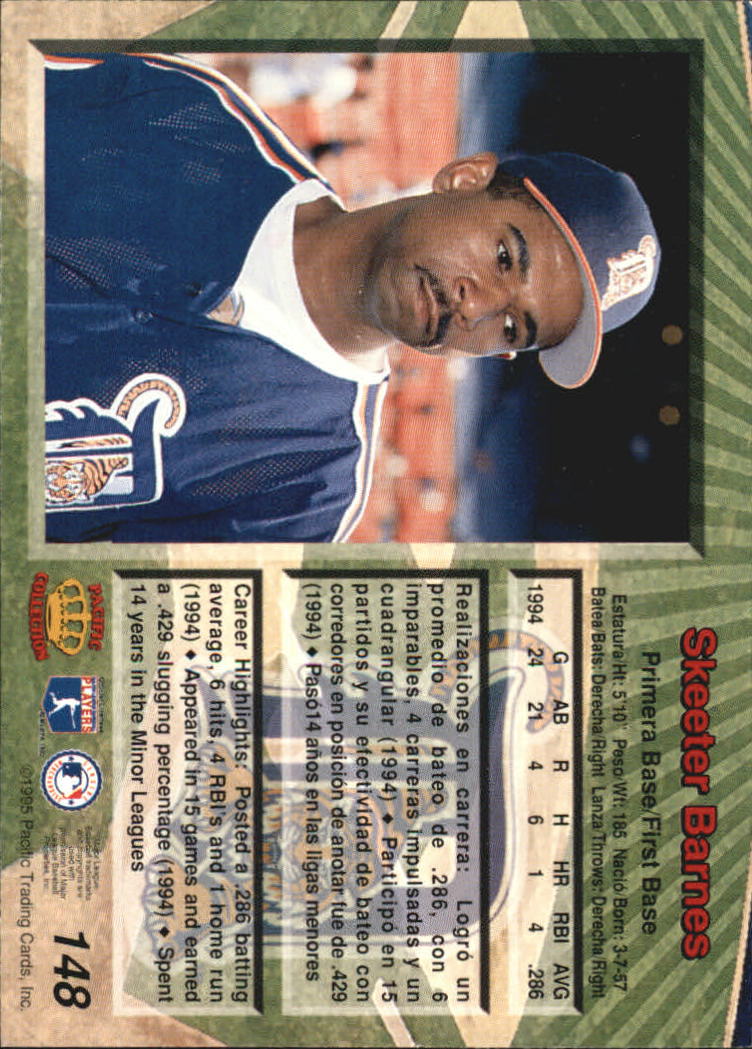 B1554- 1995 Pacific Baseball Cards 1-250 +Rookies -You Pick- 15+ FREE US SHIP - Picture 287 of 447