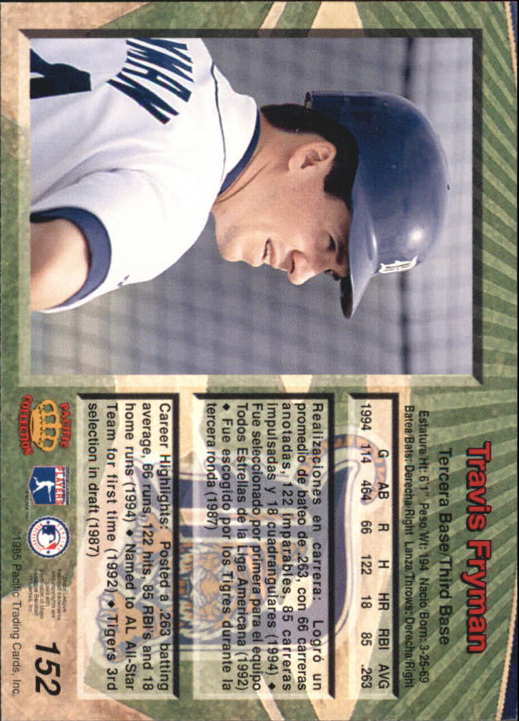 B1554- 1995 Pacific Baseball Cards 1-250 +Rookies -You Pick- 15+ FREE US SHIP - Picture 295 of 447