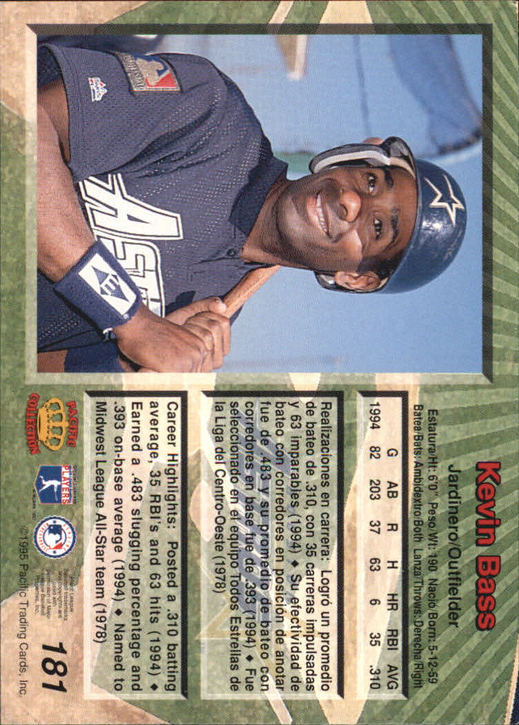 B1554- 1995 Pacific Baseball Cards 1-250 +Rookies -You Pick- 15+ FREE US SHIP - Picture 309 of 447