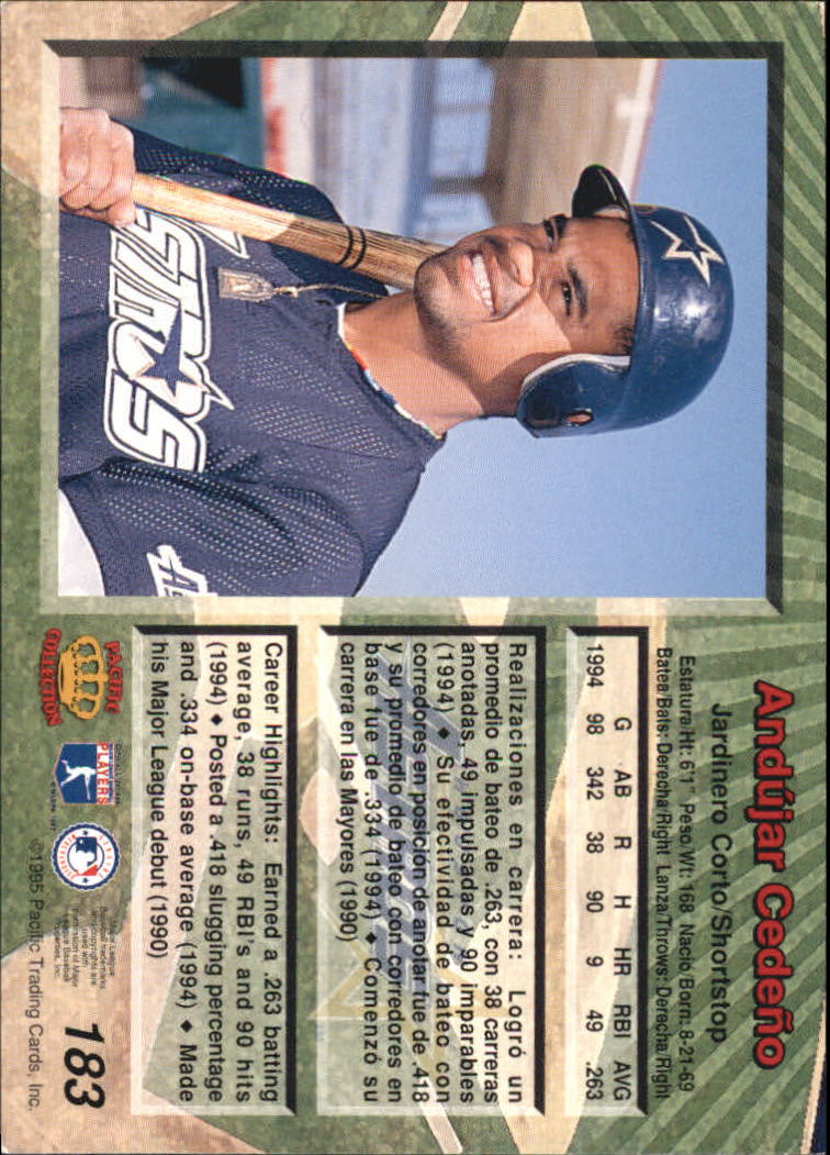 B1554- 1995 Pacific Baseball Cards 1-250 +Rookies -You Pick- 15+ FREE US SHIP - Picture 313 of 447