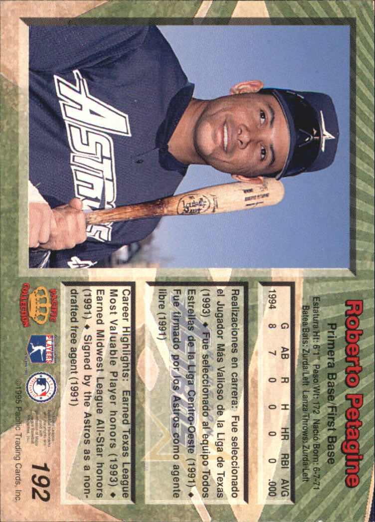 B1554- 1995 Pacific Baseball Cards 1-250 +Rookies -You Pick- 15+ FREE US SHIP - Picture 331 of 447