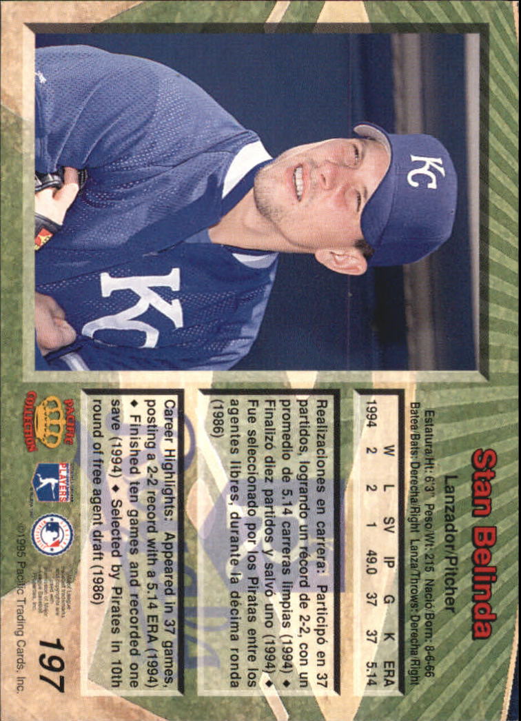 B1554- 1995 Pacific Baseball Cards 1-250 +Rookies -You Pick- 15+ FREE US SHIP - Picture 341 of 447