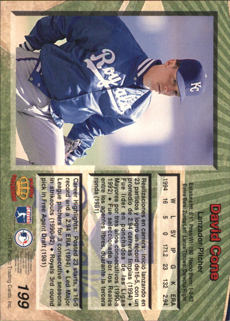 B1554- 1995 Pacific Baseball Cards 1-250 +Rookies -You Pick- 15+ FREE US SHIP - Picture 345 of 447