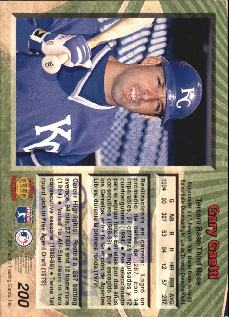 B1554- 1995 Pacific Baseball Cards 1-250 +Rookies -You Pick- 15+ FREE US SHIP - Picture 315 of 413