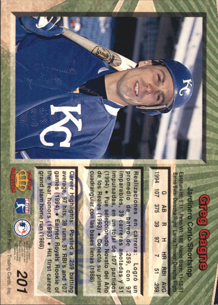 B1554- 1995 Pacific Baseball Cards 1-250 +Rookies -You Pick- 15+ FREE US SHIP - Picture 317 of 413