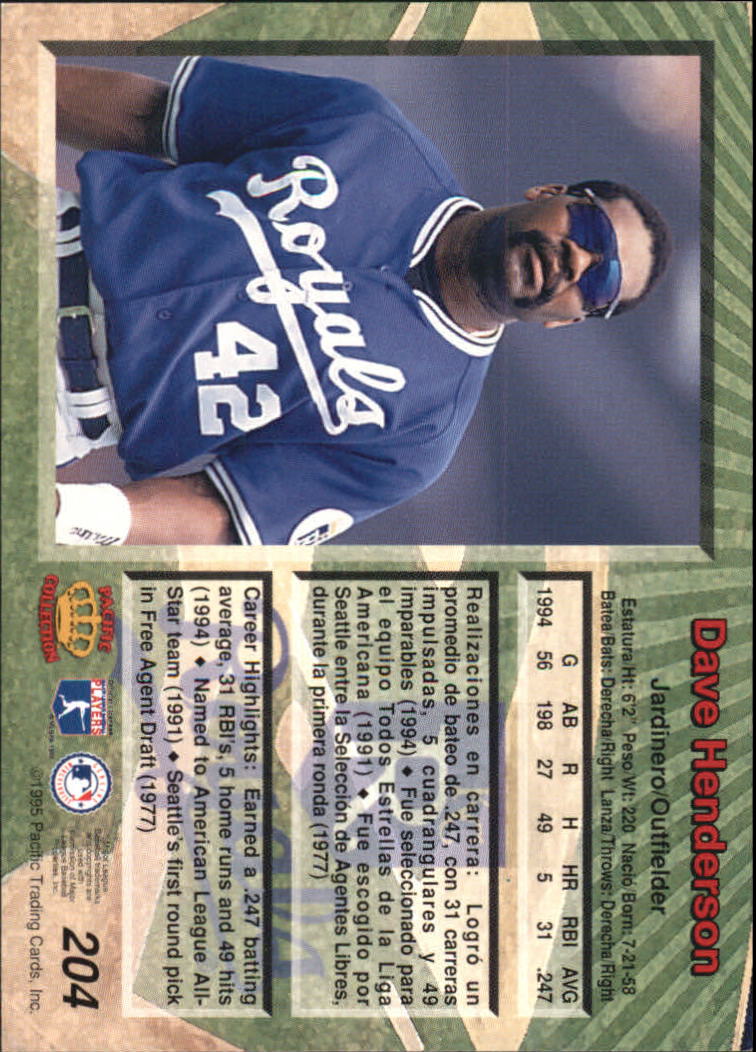 B1554- 1995 Pacific Baseball Cards 1-250 +Rookies -You Pick- 15+ FREE US SHIP - Picture 323 of 413