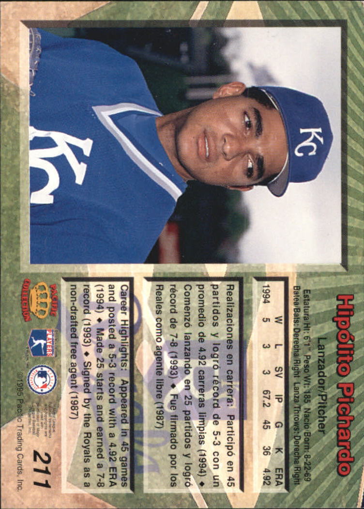 B1554- 1995 Pacific Baseball Cards 1-250 +Rookies -You Pick- 15+ FREE US SHIP - Picture 369 of 447