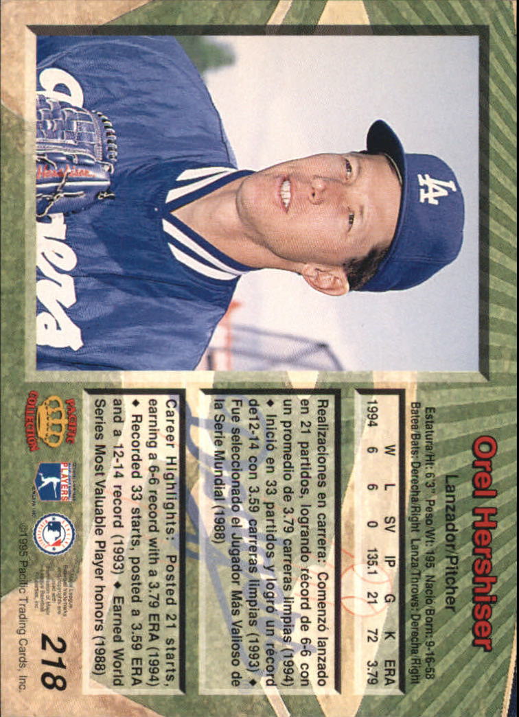 B1554- 1995 Pacific Baseball Cards 1-250 +Rookies -You Pick- 15+ FREE US SHIP - Picture 383 of 447