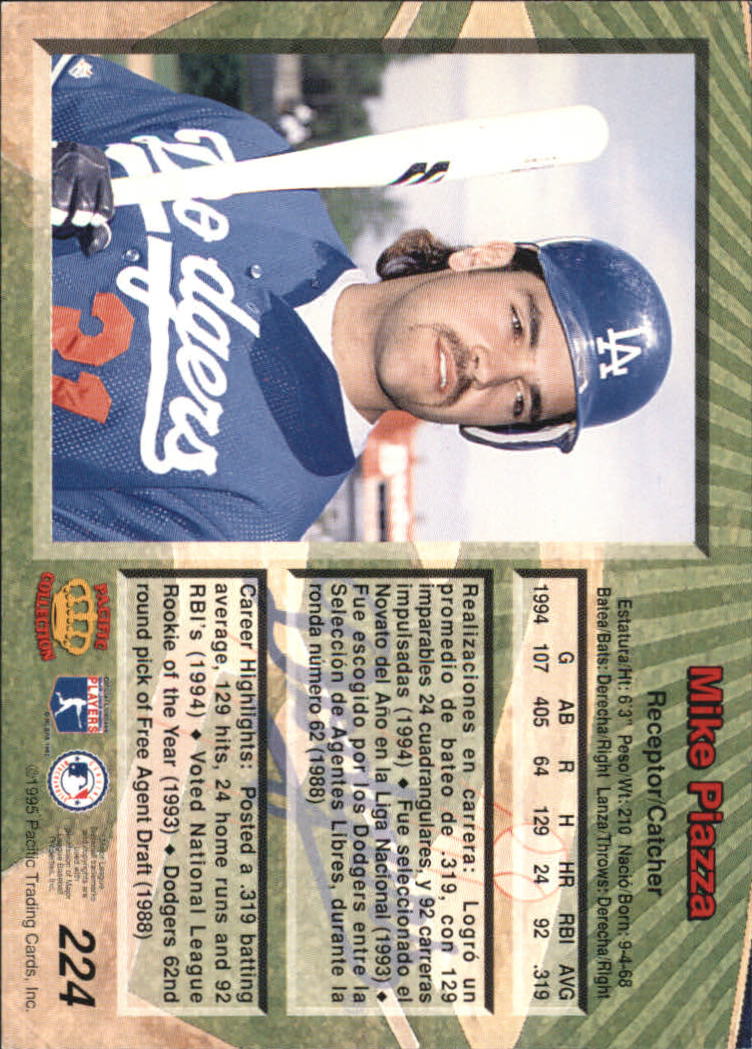 B1554- 1995 Pacific Baseball Cards 1-250 +Rookies -You Pick- 15+ FREE US SHIP - Picture 363 of 413