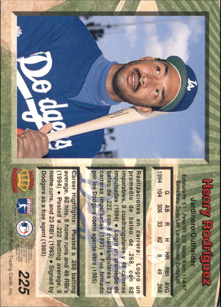 B1554- 1995 Pacific Baseball Cards 1-250 +Rookies -You Pick- 15+ FREE US SHIP - Picture 397 of 447