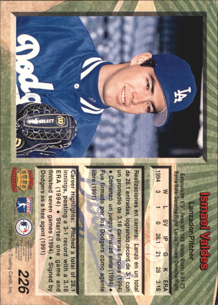 B1554- 1995 Pacific Baseball Cards 1-250 +Rookies -You Pick- 15+ FREE US SHIP - Picture 367 of 413