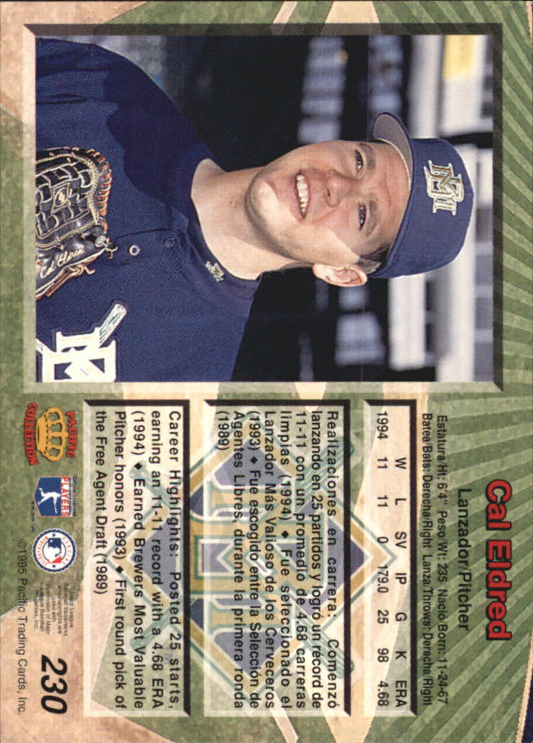 B1554- 1995 Pacific Baseball Cards 1-250 +Rookies -You Pick- 15+ FREE US SHIP - Picture 375 of 413