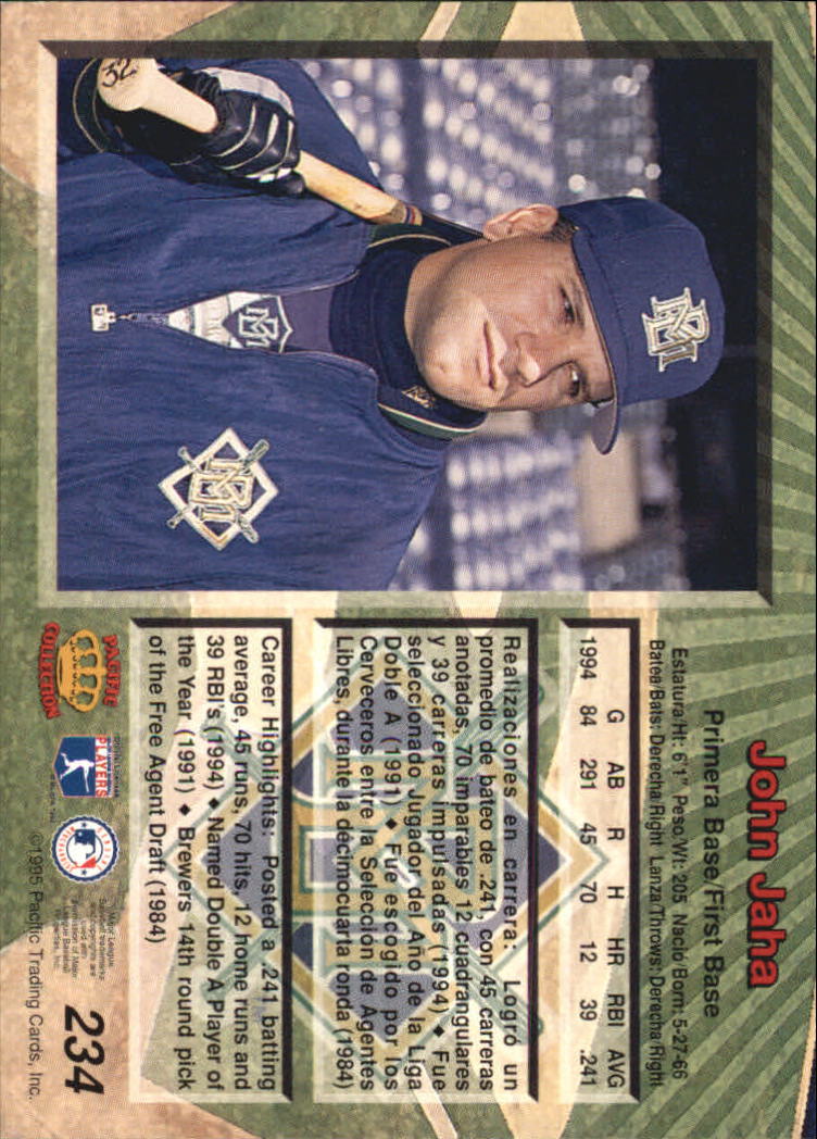 B1554- 1995 Pacific Baseball Cards 1-250 +Rookies -You Pick- 15+ FREE US SHIP - Picture 383 of 413