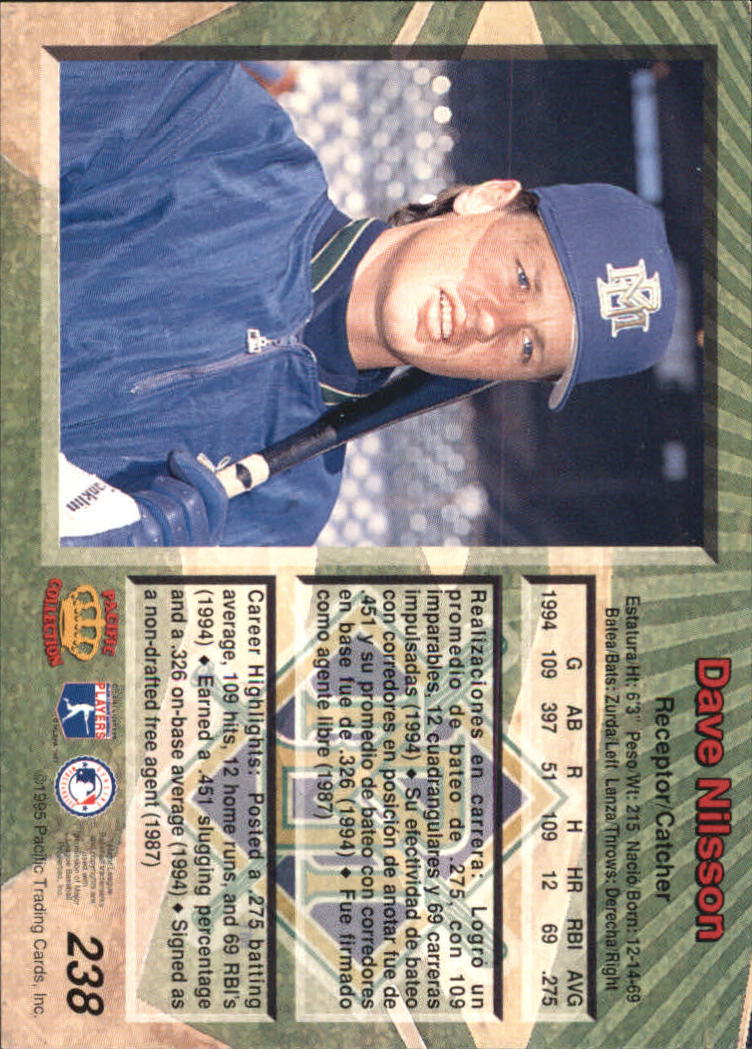 B1554- 1995 Pacific Baseball Cards 1-250 +Rookies -You Pick- 15+ FREE US SHIP - Picture 391 of 413