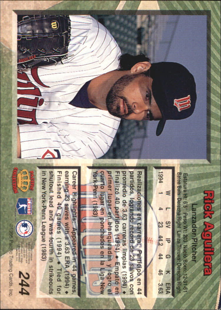 B1554- 1995 Pacific Baseball Cards 1-250 +Rookies -You Pick- 15+ FREE US SHIP - Picture 403 of 413