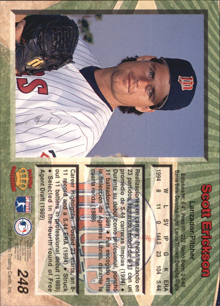 B1554- 1995 Pacific Baseball Cards 1-250 +Rookies -You Pick- 15+ FREE US SHIP - Picture 409 of 413