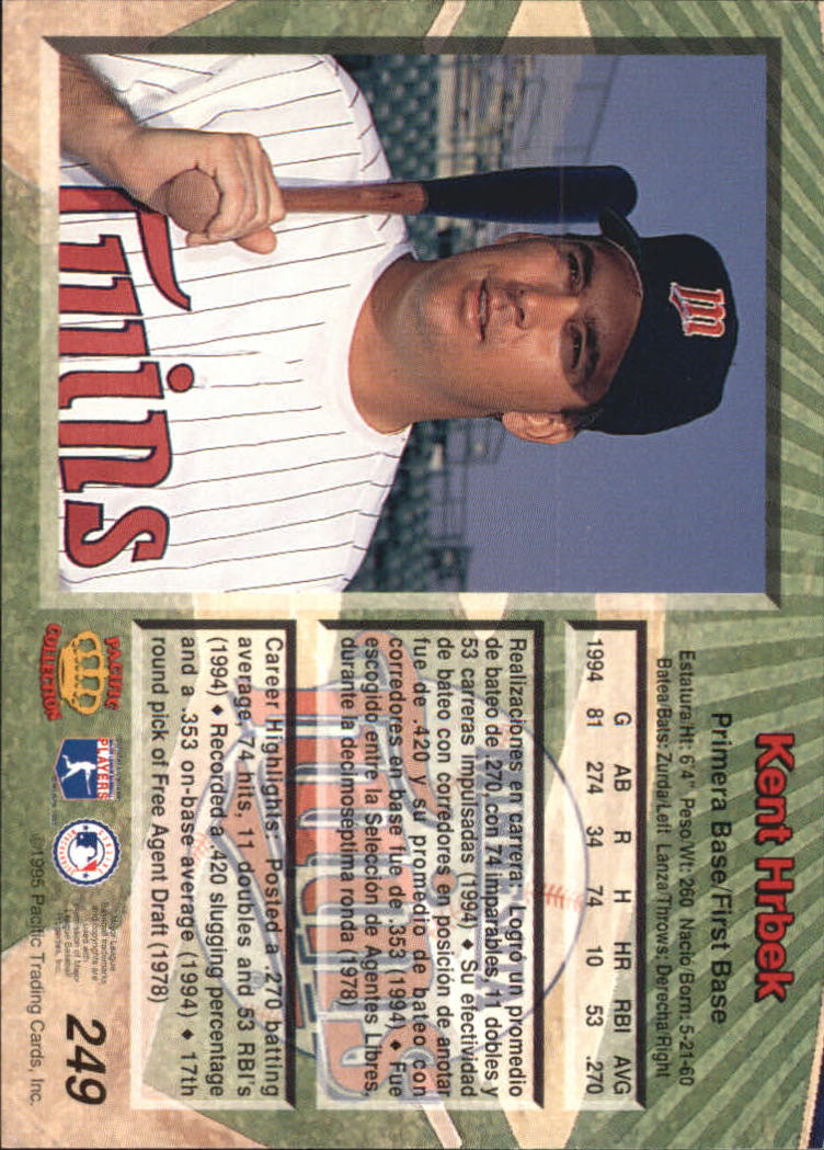 B1554- 1995 Pacific Baseball Cards 1-250 +Rookies -You Pick- 15+ FREE US SHIP - Picture 411 of 413