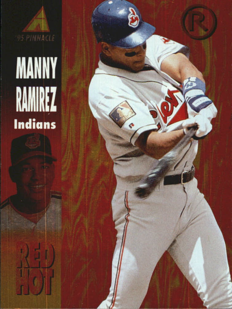 1995 Pinnacle Red Hot #RH15 Manny Ramirez